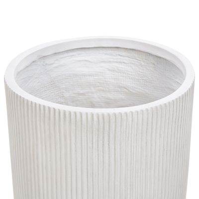 Cache-pot DARIA 37 cm Blanc cassé