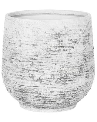 Cache-pot DIONI Pierre 48 cm Gris clair