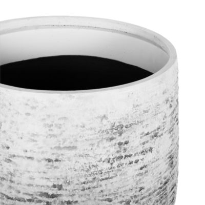 Cache-pot DIONI Pierre 48 cm Gris clair
