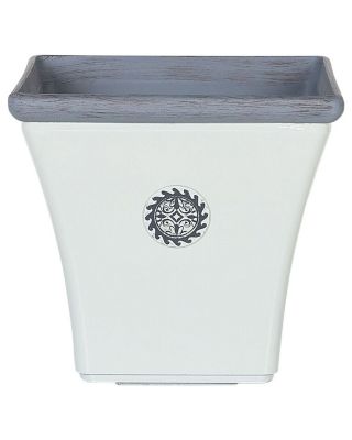 Cache-pot ELATEIA Pierre 32 cm Blanc