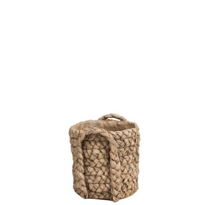 Cache-pot en céramique naturel 22.5x20x21 cm