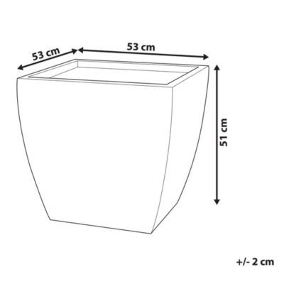Cache-pot ORICOS Céramique 53 cm Blanc