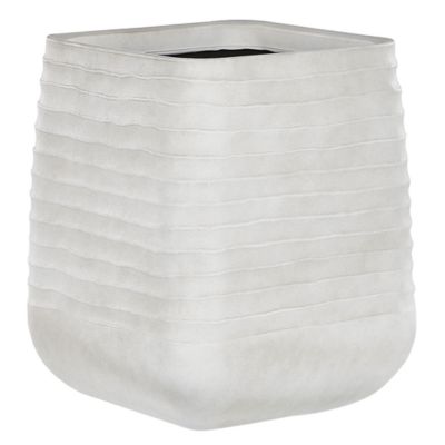 Cache-pot PARIKIA 46 cm Blanc cassé