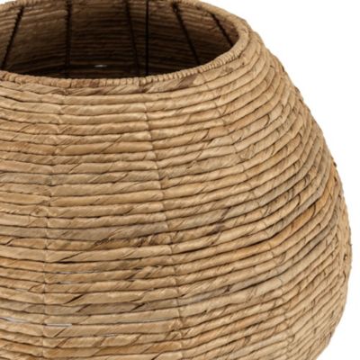 Cache pot petit modèle en tissage d'abaca naturel