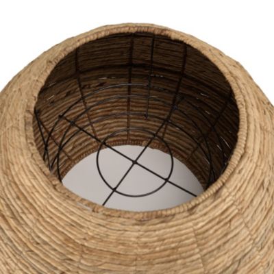 Cache pot petit modèle en tissage d'abaca naturel