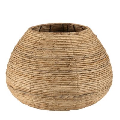 Cache pot petit modèle en tissage d'abaca naturel