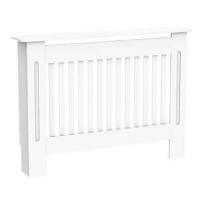 Cache-radiateur design panneau cabinet 112L x 19l x 81H cm MDF blanc