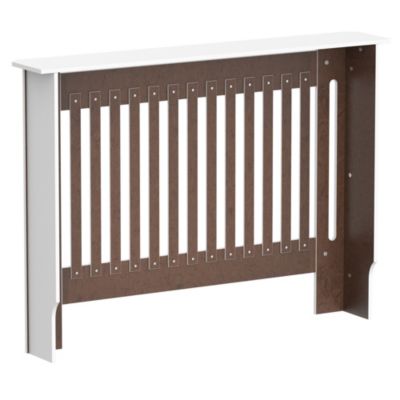 Cache-radiateur design panneau cabinet 112L x 19l x 81H cm MDF blanc