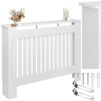 Cache-radiateur en bois MDF de qualité blanc