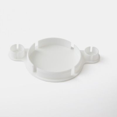 Cache-trou de charnière en plastique GoodHome blanc ø35 mm, 4 pièces