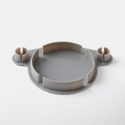 Cache-trou de charnière en plastique GoodHome gris ø35 mm, 4 pièces