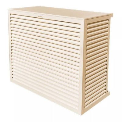 Cache unité extérieure en aluminium blanc crème taille XL - DECOCLIM - 23AXL9001