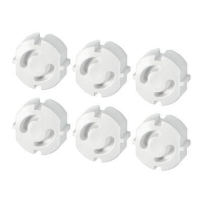 Caches prises Greta Junior Care plastique blanc Abus - 5 pièces