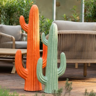 Cactus déco extérieur Milo H.75cm magnésie vert céladon - Atmosphera Créateur d'intérieur