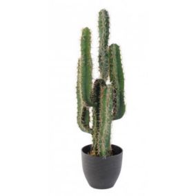 Cactus finger artificiel h.75 cm avec pot décoratif