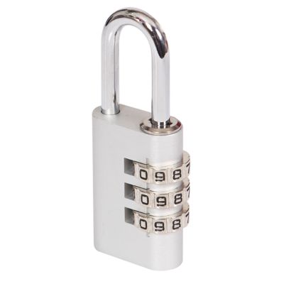 Cadenas à combinaison Aluminium Smith & Locke 30 x 41 mm gris