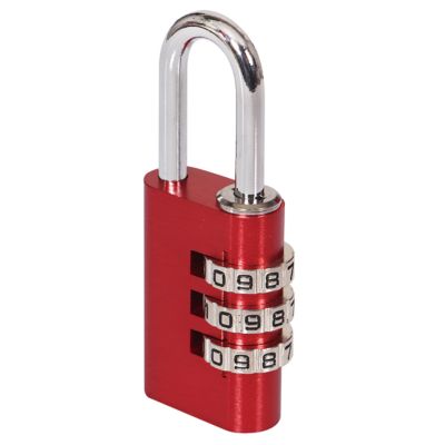 Cadenas à combinaison Aluminium Smith & Locke 30 x 41 mm rouge
