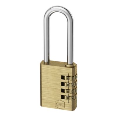 Cadenas à combinaison avec longue anse laiton l.40 mm, Smith & Locke