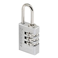Cadenas à combinaison Master Lock 7620EURD aluminium l.20 mm hauteur de l'anse 21 mm