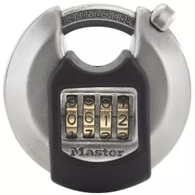 Cadenas à combinaison Master Lock Excell M40EURDNUM disque en zinc Ø70 mm hauteur de l'anse 16 mm