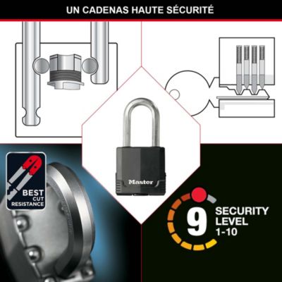 Cadenas Cadre XLC Fantomas II – Pince Acier 63 Mm, Compatible Câble LO-F04 – Sécurité Vélo Et E-bike