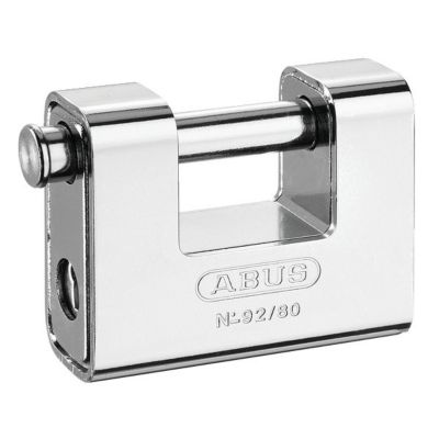 Cadenas blindé ABUS 92, 80 mm, boîtier laiton et anse acier, modèle 33658
