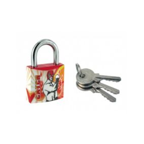 Cadenas à clé Line Sport Catch, acier, intérieur, anse acier, 30mm, 3 clés - THIRARD