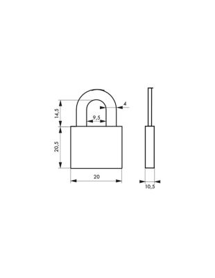 Cadenas à Code THIRARD Type 1 Intérieur 40mm 4 Chiffres Bleu - Aluminium Avec Anse Acier Nickelé - Garantie 10 Ans