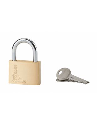 Cadenas à clé Type 1, intérieur, laiton, anse acier, 45mm, 2 clés - THIRARD