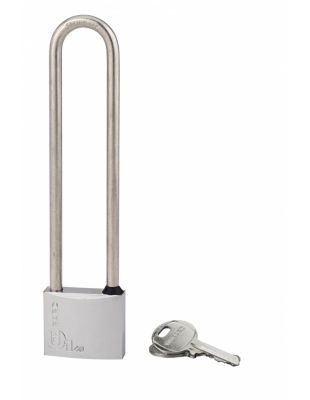 Cadenas à clé Type 1, laiton, extérieur, anse haute inox, 40mm, 2 clés - THIRARD