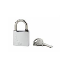 Cadenas à clé Type 1, laiton, extérieur, anse inox, 35mm, 2 clés - THIRARD