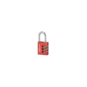 Cadenas à code Maxium Color Rouge, intérieur, aluminium, 30mm - THIRARD