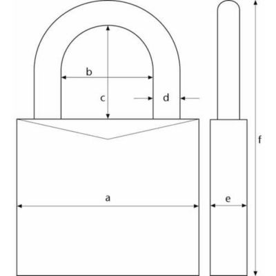 Cadenas à combinaison ABUS 11886 50 mm, corps zinc moulé sous pression et arceau en acier trempé