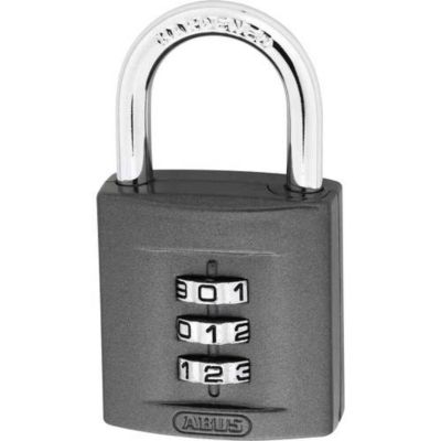 Cadenas à combinaison ABUS 11886 50 mm, corps zinc moulé sous pression et arceau en acier trempé