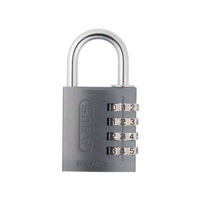 Cadenas à combinaison ABUS TITALIUM 145/40 mm - Aluminium, code 4 chiffres - 36976