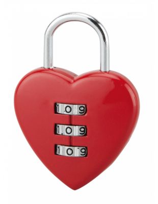 Cadenas à combinaison Fantasy Coeur, 3 chiffres, intérieur, anse acier - THIRARD