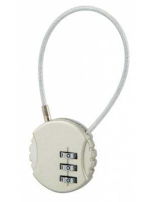 Cadenas à combinaison Fantasy Rond, 3 chiffres, intérieur, cable acier - THIRARD