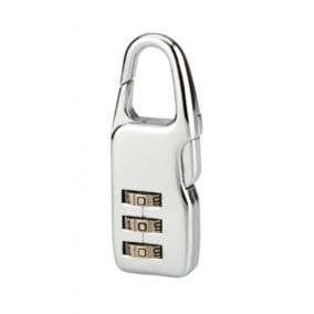 Cadenas à combinaison Swish, 3 chiffres, intérieur, anse acier, 21mm, nickelé - THIRARD