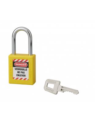 Cadenas De Consignation THIRARD - Anse 38 Mm, Couleur Jaune, Modèle MV C5 - Déverrouillage Par Clé - 5