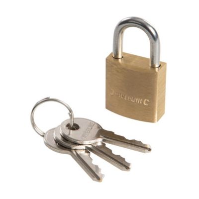Cadenas en Laiton 20 mm - Sécurisé et Durable - Protection Optimale pour Vos Effets - Silverline