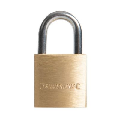 Cadenas en Laiton 20 mm - Sécurisé et Durable - Protection Optimale pour Vos Effets - Silverline