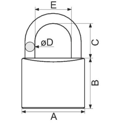 Cadenas laiton CITY varié 30 mm - ISÉO