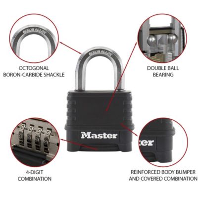 Cadenas Zinc laminé Master Lock Excell 56 x 50 mm
