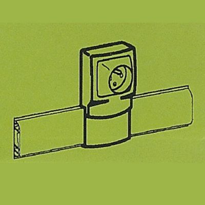 Cadre 1 poste appareillage saillie pour plinthe 80 x 20 mm Legrand