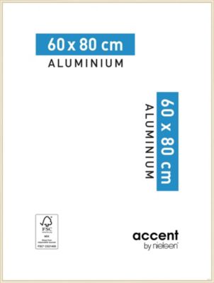 Cadre Accent aluminium or mat Nielsen l.60 x H.80 cm