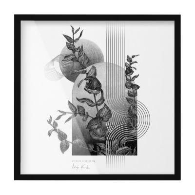 Cadre Avec Dos Amovible Wallfluent 50x50 cm Noir Pour Paysage