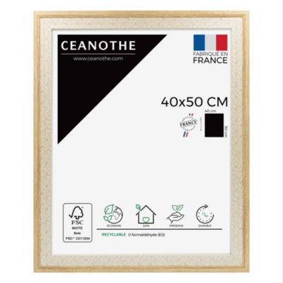 Cadre bois Palma nature Ceanothe l.40 x H.50 cm
