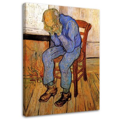 Cadre déco, Vieil homme en tristesse V. van Gogh 40x60 cm