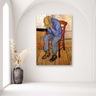 Cadre déco, Vieil homme en tristesse V. van Gogh 40x60 cm