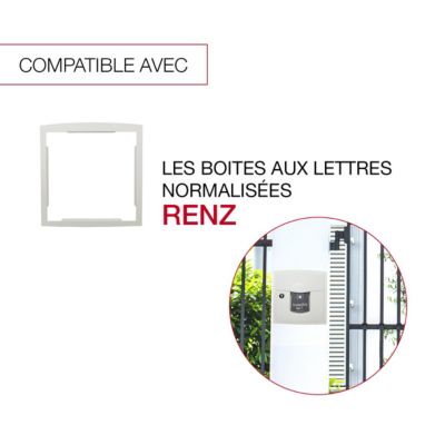 Cadre d'encastrement Blanc neige mat RAL 9016M